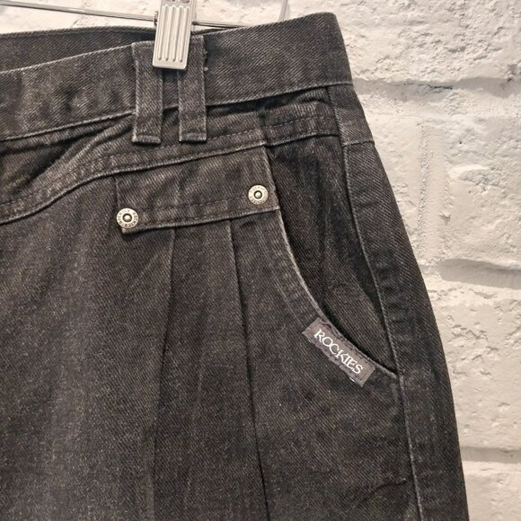 Vintage Rockies Jeans Womens 15/16 Black W31x L35 Tall Yoke Western Cowgirl USA - Picture 3 of 13